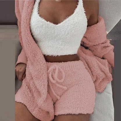 Fluffy pyjama set